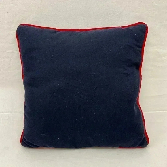 Christmas Accent Decorative Throw Pillow Angel Wings Harp Floral 15x15 - Picture 2 of 2